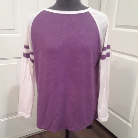 None Tops - Purple Baseball Tee‎
